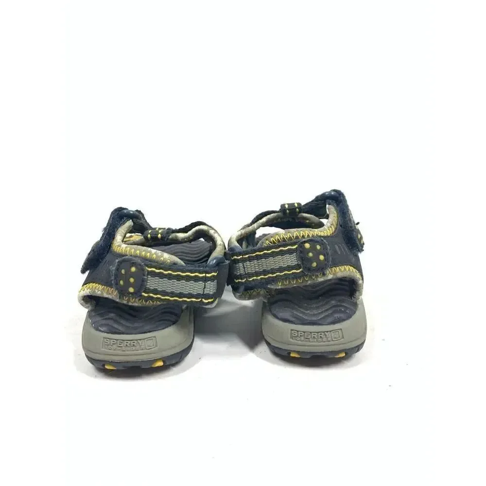 Sperry Top Sider Boys Toddler Leather Wave Sandals Size 7T Water Play Shoes